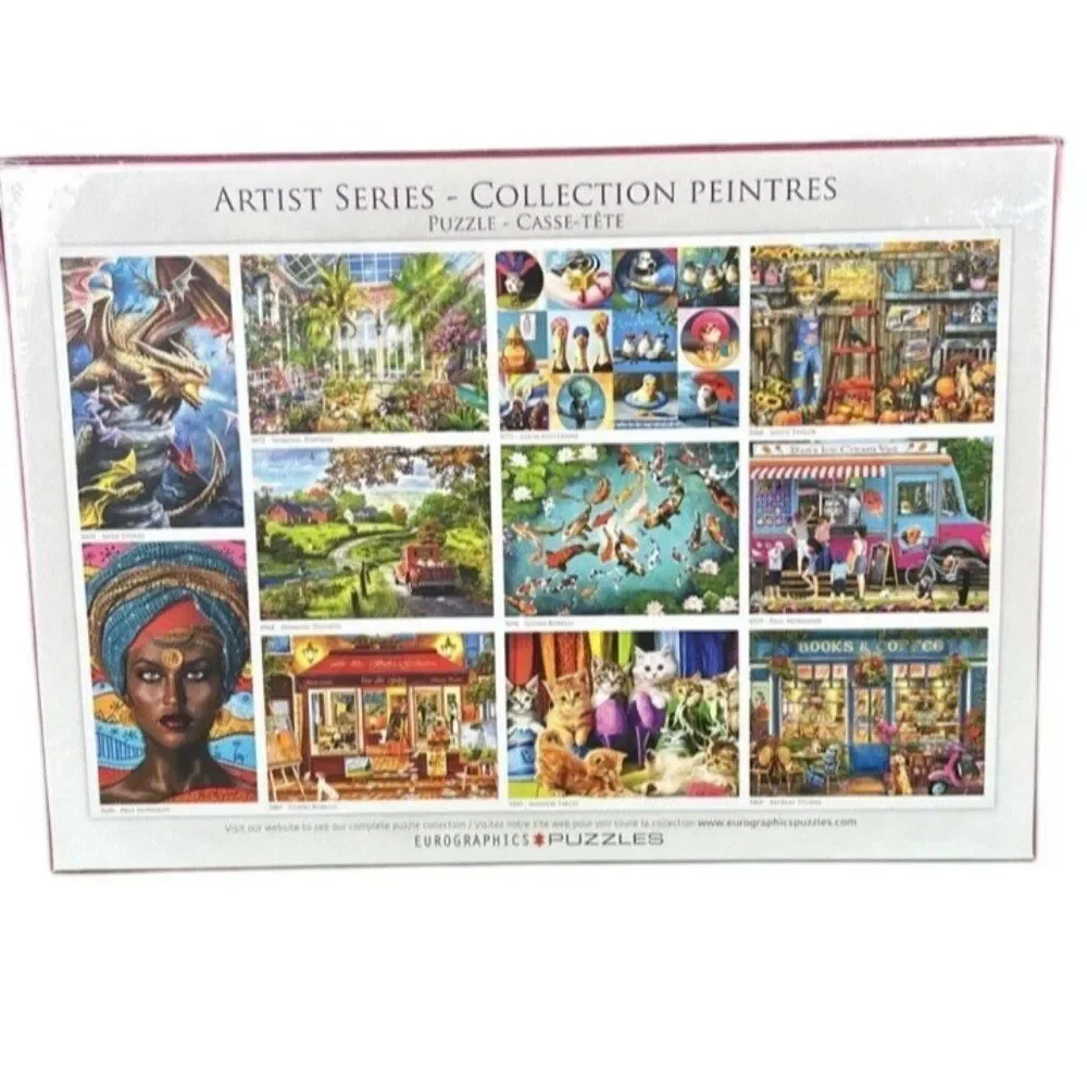 Eurographics Paris Rooftop 1000 Piece Puzzle Eiffel Tower Hot Air Balloons New